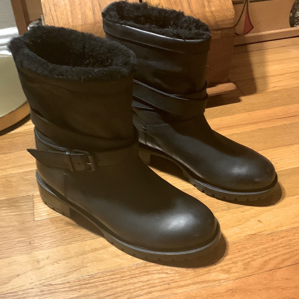 NWOT Ross & Snow Cristiana Weatherproof Moto Boot: Black, sz. 9 (fits 8 or 8.5)
